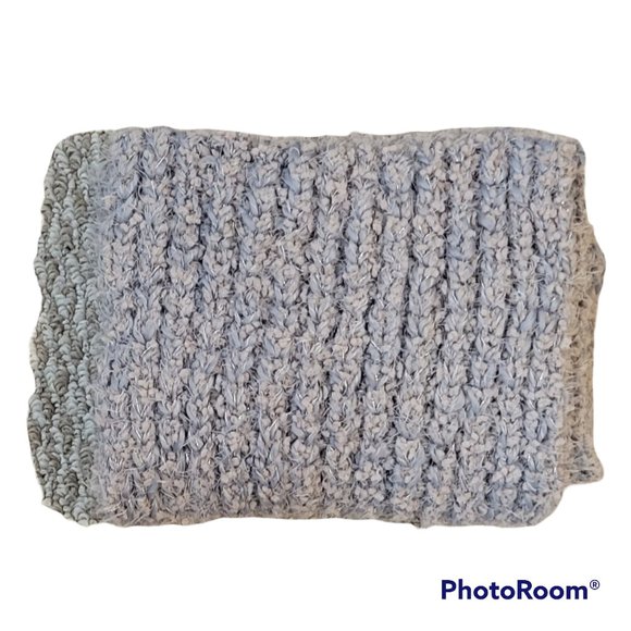 Chunky Neutral Luxe Metallic Infinity Scarf Neck Warmer NEW - Picture 4 of 7